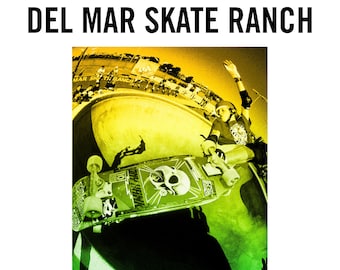 J Grant Brittain 16X20" Tony Hawk Del Mar Skate Ranch Limited Edition Skateboarding Poster
