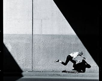 Tod Swank Push Photo - Un-cropped Version 18X24" Skateboarding