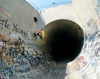 80s Skate Photo Chris Miller Baldy Pipe Eighties Skateboarding Photographic Print