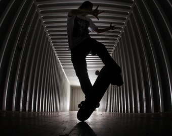 Rodney Mullen Skateboarding Photograph - Rodney Mullen 2012 Skateboard Photo - 18x24" Sports Print