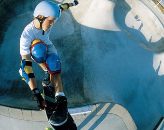 80s Skate Photo - Chris Miller Pole Cam Eighties Skateboarding Photograph 11X14" and 18x24" Print