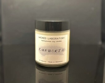 Peppermint + Eucalyptus Euphoria Soy Candle 8 oz.