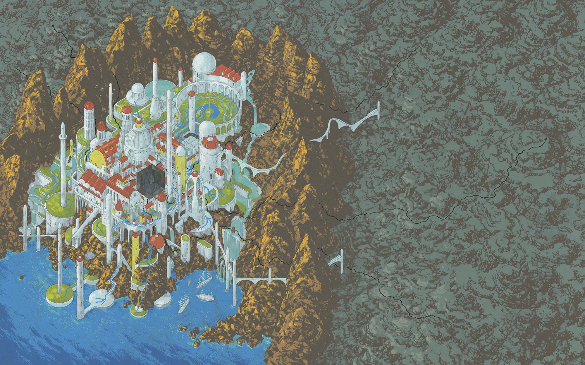 The Ones Who Walk Away From Omelas Illustrated Map ...