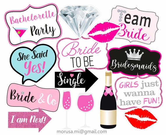 Bridesmaid cheap photo props
