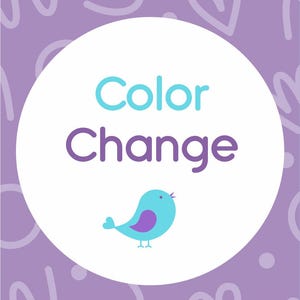 Color Changes in any printable of my shop