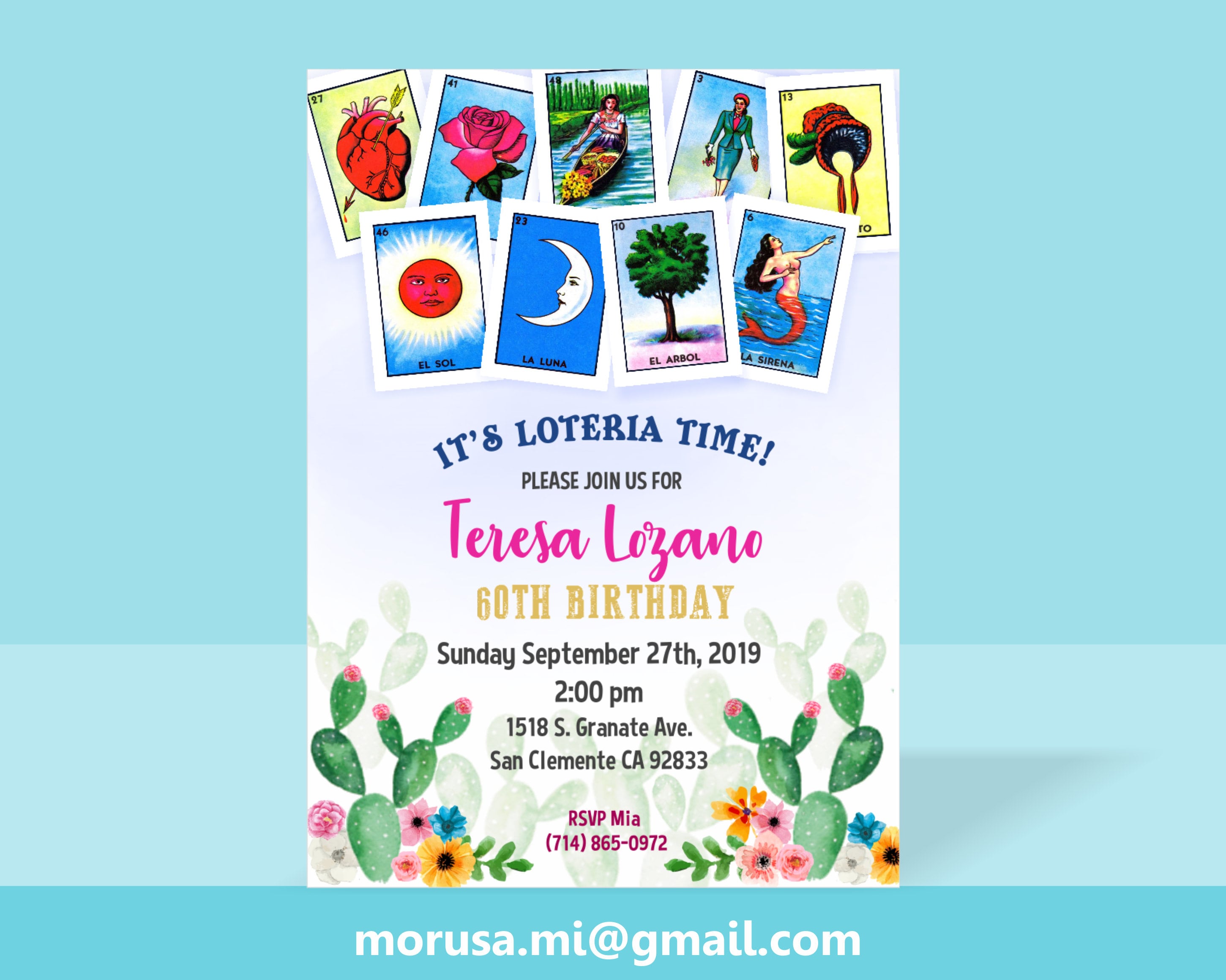 Loteria Invitation Template Free Loteria Invitation Template Free