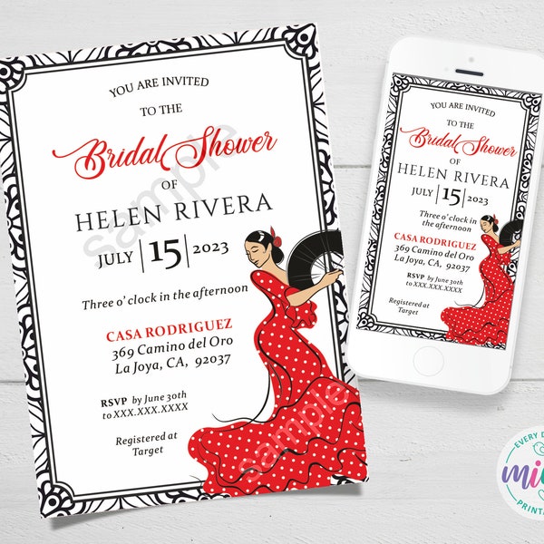 Flamenco Dance Invitation - Etsy
