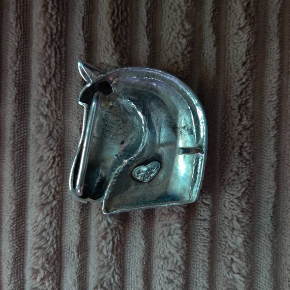 Horsehead Sterling Belt Buckle Vintage Collectibl… - image 2