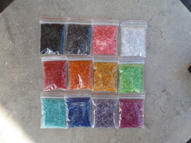 and more 12 colors available Small Crystal Diamond filler for Glitter pens Pendants