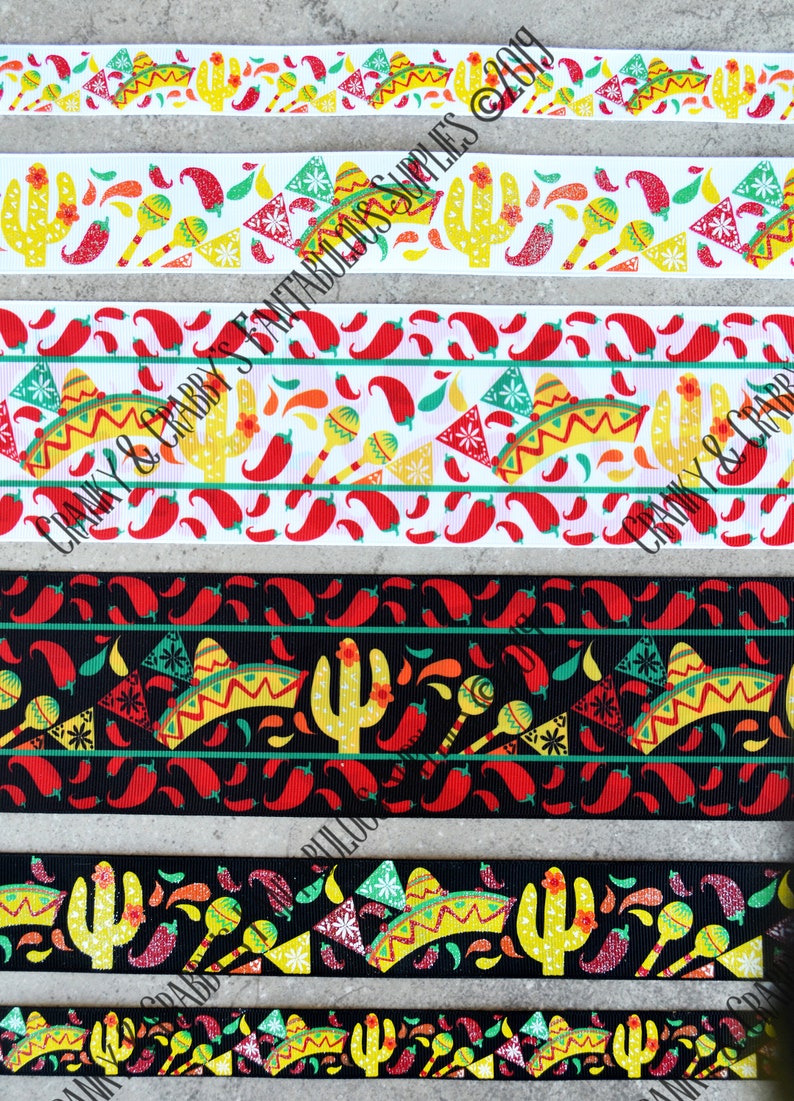 Southwestern Fiesta - Ribbon - US Designer Printed Ribbon - 1yd - 7/8 ...