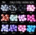 20mm Resin Rhinestone Beads set of 10 - 38 Colors to Choose From  - Focal Bead 