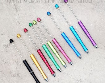 METALLIC metalen stift voor kralenkralen - Kralenpen toevoegen - 9 kleuren beschikbaar - Plaats een kraal met een gat van 1,75 mm of groter