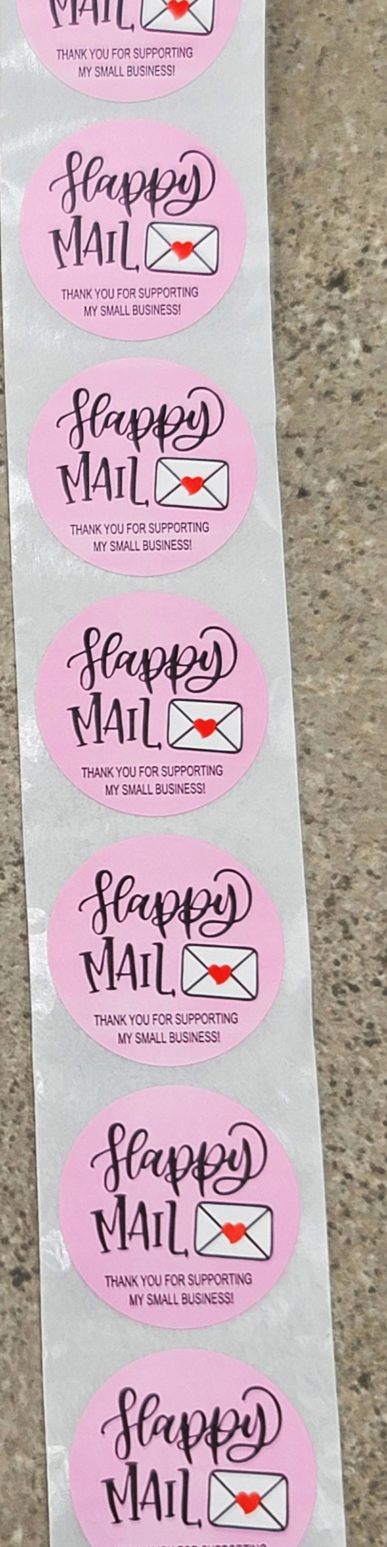 Thank You Stickers - 1 Inch Diameter - Roll of 500 Stickers - 9 Styles ...