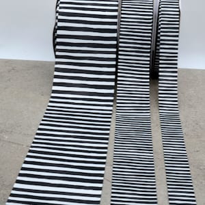 Jack Stripes  - Grunge - US Designer Printed Ribbon - 1yd  - 7/8 inch or 1.5 inch or 3 inch -