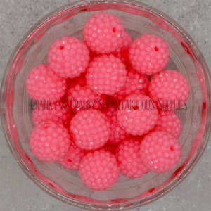 Strass Neon 20mm ROSA - Collane Chunky - Set di 10 -