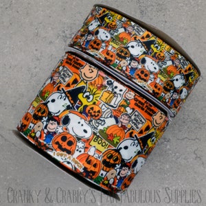 The Fabulous Pumpkin - Classic- US Designer Printed Ribbon - 1yd  - 3 inch or 1.5 inch
