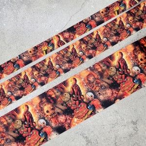 Halloween Scary Sam - US Designer Printed Ribbon - 1yd  - 7/8 inch or 1.5 inch or 3 inch - Double side