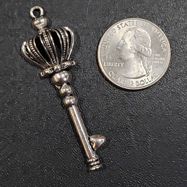 Crown Key Pendant Etsy
