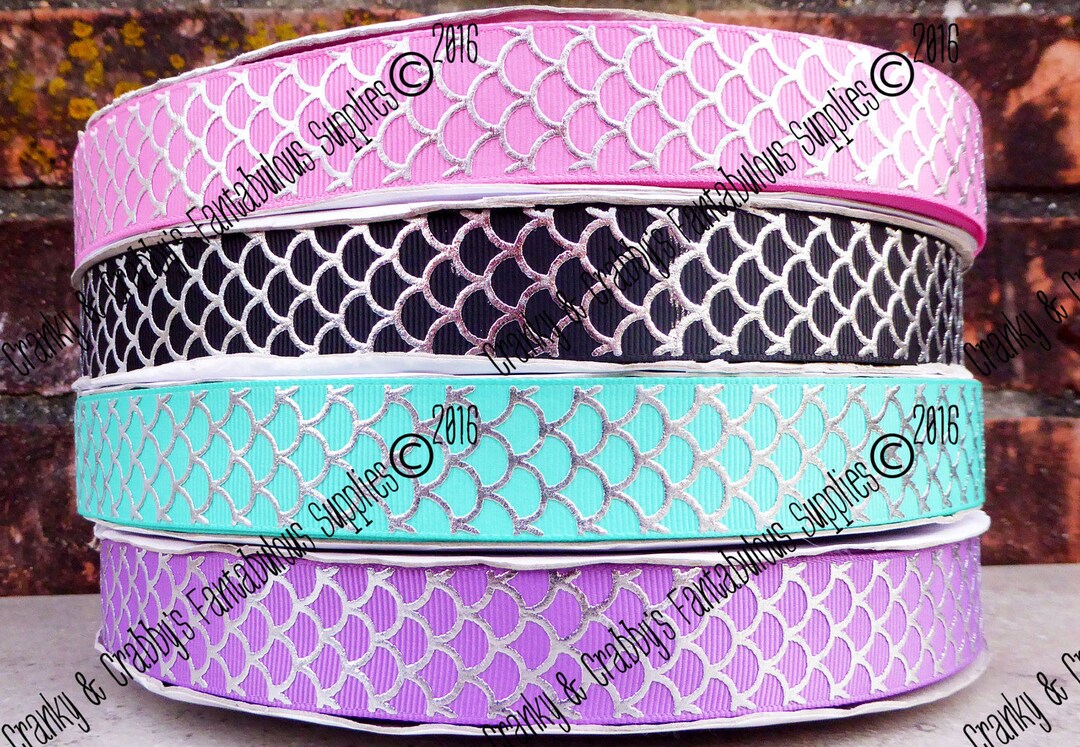 Mermaid Scale Ribbon - Little Mermaid - Dragon Scale Ribbon - Designer ...
