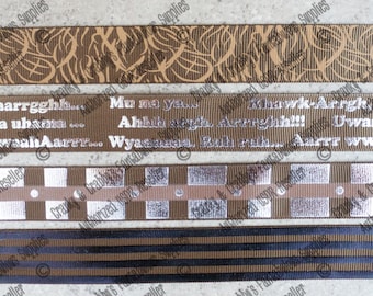 7/8" Force Inspired Collection  - US Designer Printed Ribbon - 1yd - Space Inspired, Wookie