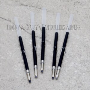 v SET Of 5 - Gradient or Ombre Beadable PLASTIC Pen Blanks - Add beads Pen - 13 colors available - Fit bead with 1.75mm hole or larger image 5