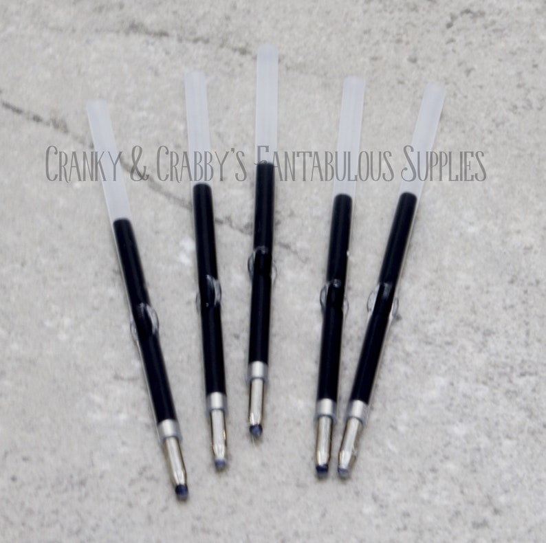 v SET Of 5 - Gradient or Ombre Beadable PLASTIC Pen Blanks - Add beads Pen - 13 colors available - Fit bead with 1.75mm hole or larger image 5