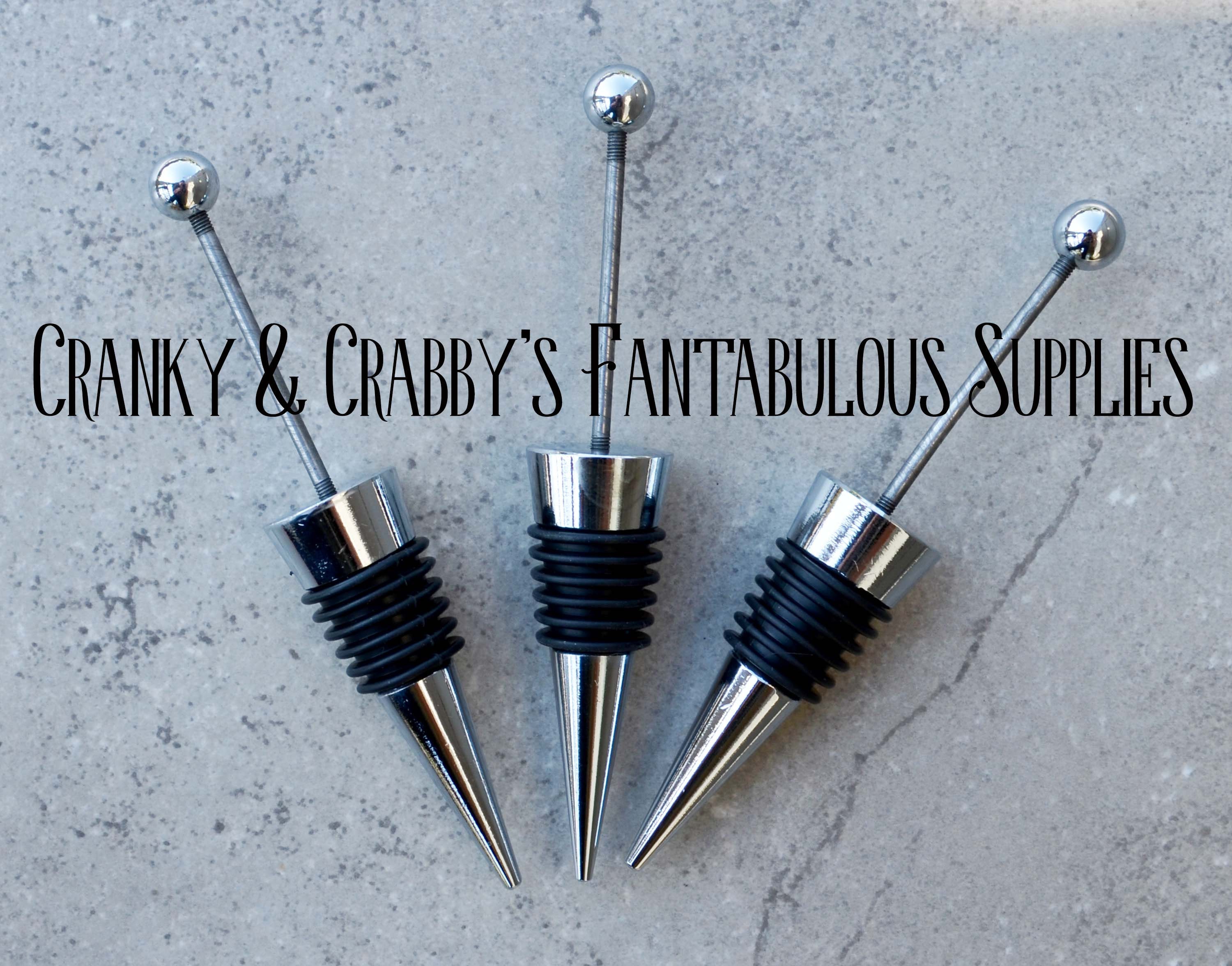 Beadable Wine Stopper Blank Add Beads Fit Bead With Etsy