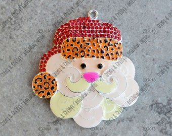 v Leopard Santa  - 42mm x 50mm -  Saint Nick