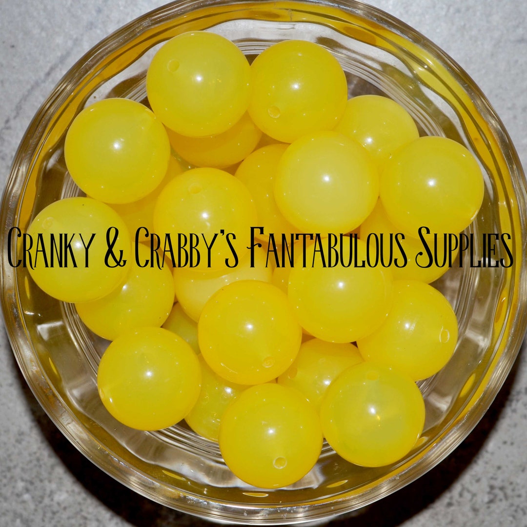 I 20mm Resin Solid Jelly Bubblegum Beads Bag of 10 Chunky Etsy