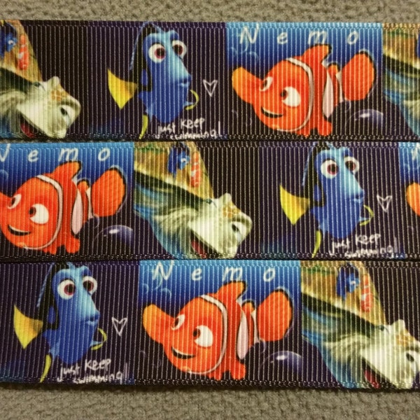 Clearance Finding Dory ribbon. Finding Nemo ribbon. Fish ribbon. Destiny ribbon. Nemo ribbon. Dory ribbon. Disney inspired ribbon. Wholesale