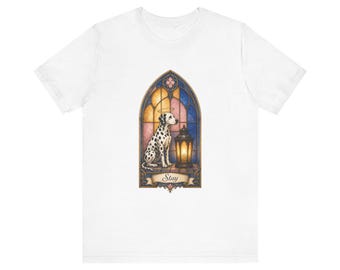 Camiseta PocaPeace Stay - Dálmata de vidriera