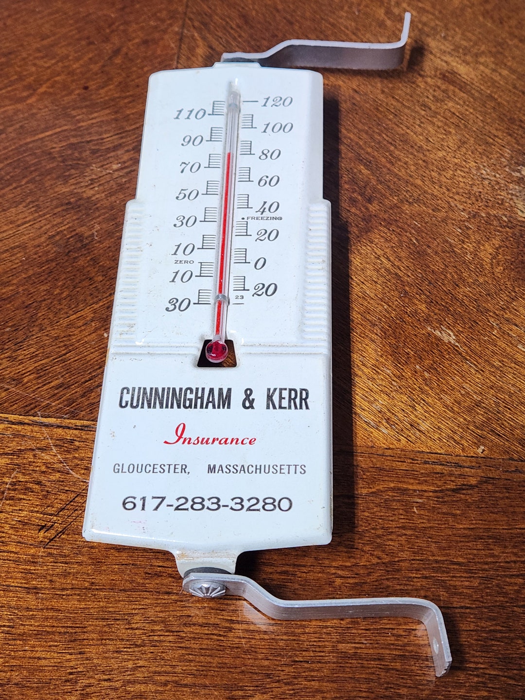 Gloucester Mass Advertising Thermometer Cunningham & Kerr Insurance - Etsy