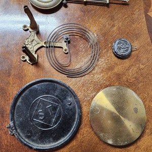 Seth Thomas and Other Assorted Antique Clock Parts