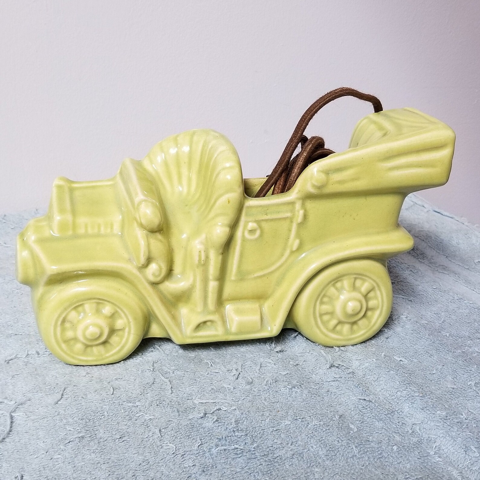 McCoy Pottery Touring Car TV Lamp Buckingham Ceramics Shipping Etsy