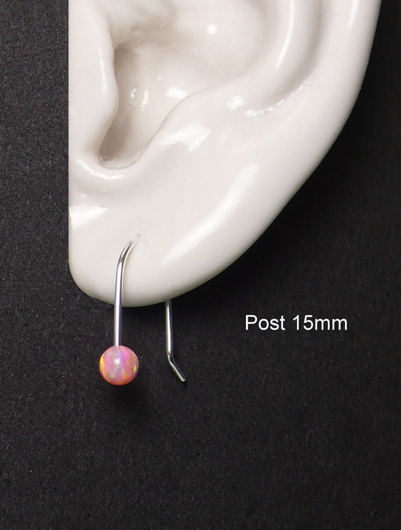 4mm Opal Stud Opal Ball Stud100 Handmade Sterling Silver Etsy