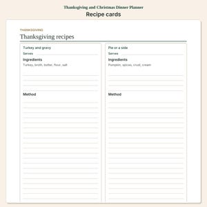 Thanksgiving and Christmas Dinner Planner | Guest Menu and Hosting Budget image 3