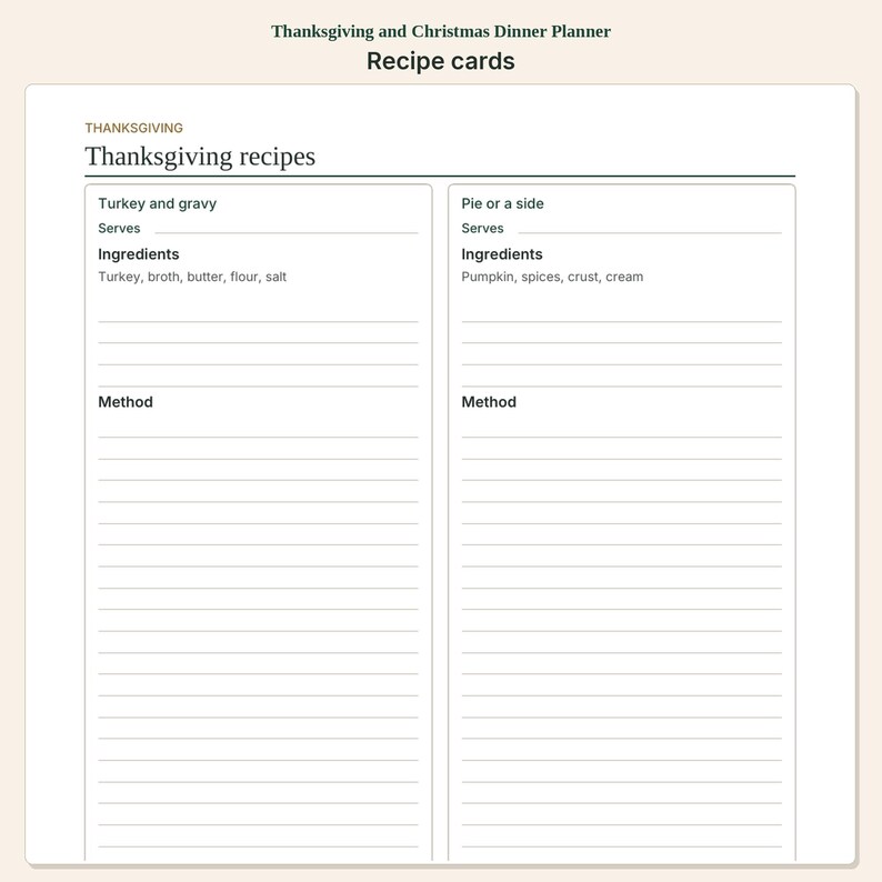Thanksgiving and Christmas Dinner Planner | Guest Menu and Hosting Budget image 3
