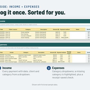 Pressure Washing Expense and Profit Tracker Spreadsheet image 3