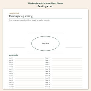 Thanksgiving and Christmas Dinner Planner | Guest Menu and Hosting Budget image 7