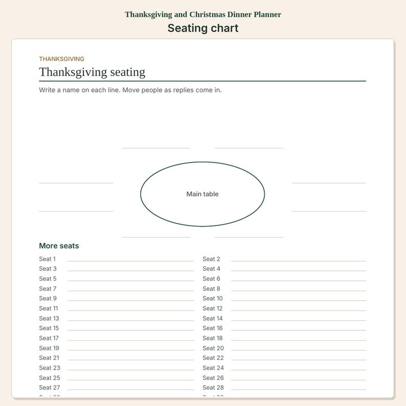 Thanksgiving and Christmas Dinner Planner | Guest Menu and Hosting Budget image 7
