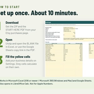 Lawn Care Estimate Template | Landscaping Estimate Form, Per Sq Ft Pricing | Google Sheets + Excel image 6