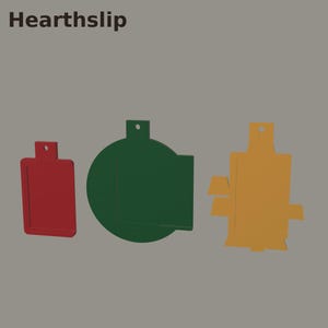 Hearthslip Gift Card Ornament Print Files, Three Holiday Shapes, STL STEP and 3MF