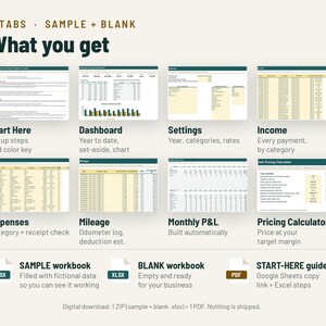 Cleaning Business Expenses Spreadsheet and Profit Tracker | Monthly P&L, Pricing Calculator | Google Sheets + Excel image 5