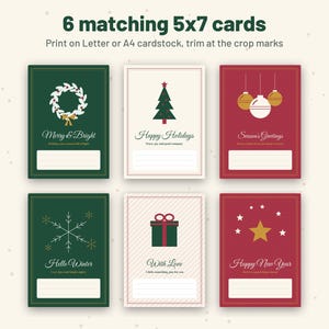 Set di etichette e biglietti regalo di Natale stampabili, in formato PDF modificabile. immagine 3