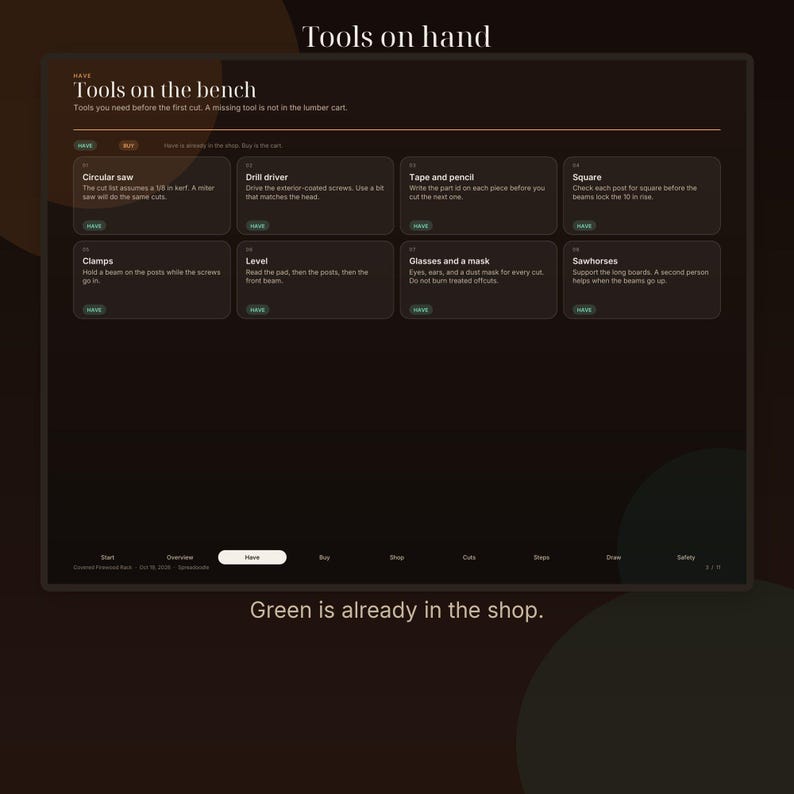 Covered Firewood Rack | PDF Build Plan with Kindling Shelf and Cut List image 3