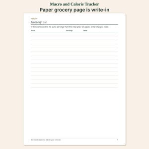 Macro and Calorie Tracker | Meal Planner and Grocery List image 6