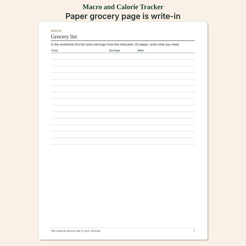 Macro and Calorie Tracker | Meal Planner and Grocery List image 6