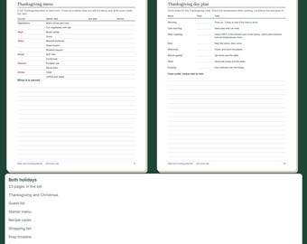 Thanksgiving and Christmas Dinner Planner | Guest Menu and Hosting Budget