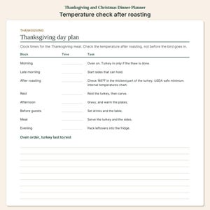 Thanksgiving and Christmas Dinner Planner | Guest Menu and Hosting Budget image 6