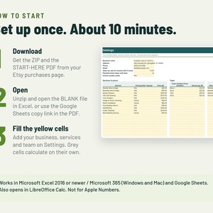 Lawn Care Invoice Template and Mowing Schedule | Lawn Care Spreadsheet, Client Tracker | Google Sheets + Excel image 6